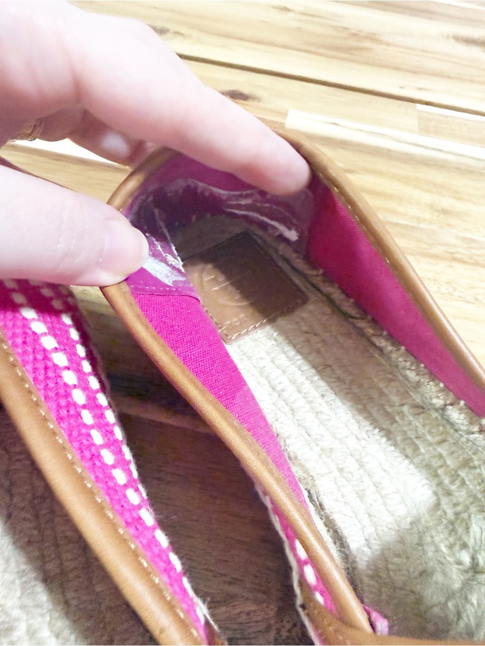 Tory Burch Shaw Espadrille in Hibiscus Flower / Royal Tan  Pink Braided Jute - Picture 8 of 9